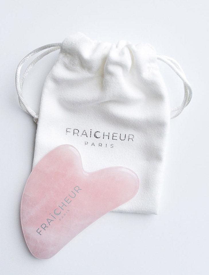 Gua Sha Facial Massager (Rose Quartz) - FRAÎCHEUR PARIS